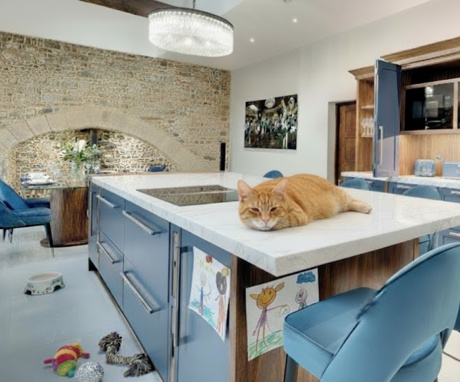 A kitchen designed and manufactured by Alexander Carrick.